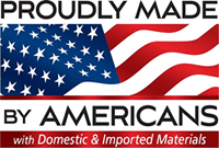Proudly made in America logo